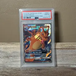 Pokemon TCG SM Black Star Promo Charizard GX PSA 10 Holo SM211 Hidden Fates - Image 1
