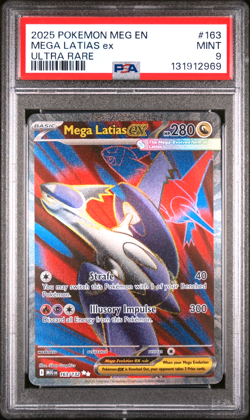 Pokemon TCG - Mega Latias ex 163/132 Mega Evolution Ultra Rare - NM - PSA 9 - Image 1