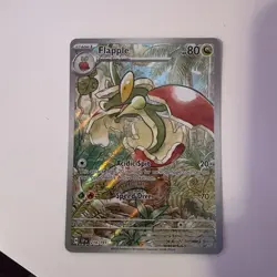 Pokemon TCG Flapple Illustration Rare Card 210/191 SV08 Surging Sparks Holo - Image 1