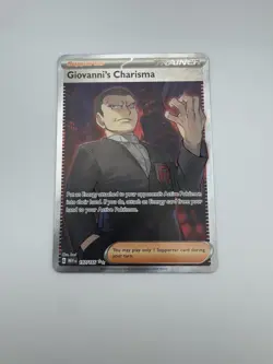 Pokemon TCG Giovanni's Charisma 197/165 Scarlet & Violet 151 Ultra Rare Holo - Image 1