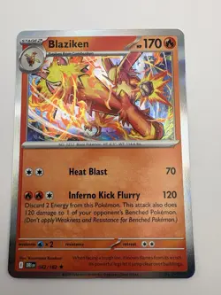 Blaziken 042/182 Rare | Pokemon TCG Sv10: Destined Rivals — Holo NM - Image 2