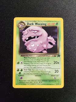 Pokemon Dark Weezing 31/82 Team Rocket Rare Non Holo NM - Image 1