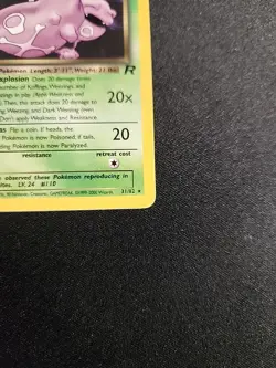 Pokemon Dark Weezing 31/82 Team Rocket Rare Non Holo NM - Image 4