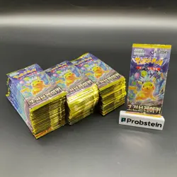Lot of (105) Pokemon TCG Korean Super Electric Breaker SV8 Booster Packs SEALED - Image 1