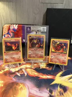 2000 Pokemon 1st Edition Dark Charizard #21 BGS 8.5 & Evolutions Team Rocket - Image 1