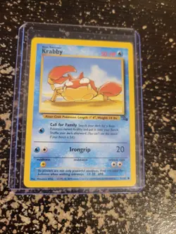 Pokemon TCG Krabby Fossil 51/62 Regular Unlimited Common - Image 2