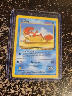 Pokemon TCG Krabby Fossil 51/62 Regular Unlimited Common - Image 5