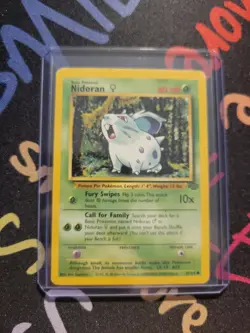 Pokemon TCG Nidoran Jungle 57/64 Regular Unlimited Common - Image 1