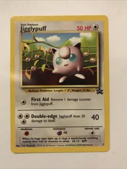 Pokemon TCG Jigglypuff Wizards Black Star Promos 7 Regular - Image 1