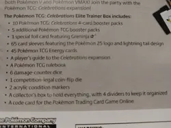 Pokemon TCG: 25th Anniversary Celebrations Elite Trainer Box (2021) 820650809439 - Image 5