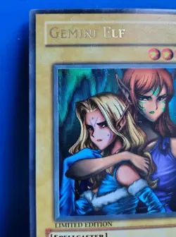 Moderately Played Yugioh Gemini Elf IOC-SE1 Limited Edition Ultra Rare - Image 4