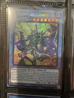 *** ILLUSION OF CHAOS *** 1ST EDITION PRISMATIC SECRET RARE MP23-EN017 YUGIOH - Image 1