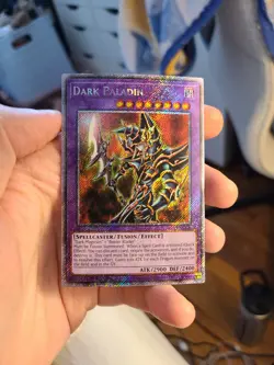Yugioh Dark Paladin RA03-EN126 1st Platinum Secret Rare - Image 1