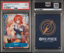 2024 ONE PIECE OP09-EMPERORS IN THE NEW WORLD ALTERNATE ART #050 NAMI PSA 9 - Image 1