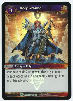 WOW World of Warcraft x4 Holy Ground Foil 34/240 Ancients - Image 1