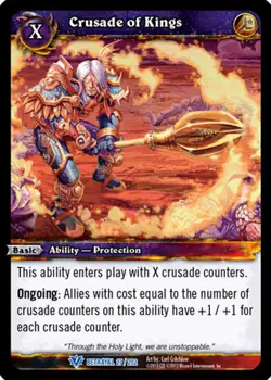WOW WARCRAFT TCG BETRAYAL OF THE GUARDIAN : CRUSADE OF KINGS X 3 - Image 1