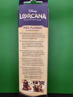 Disney Lorcana Parks Exclusive Iconic Mickey Minnie Foil Playmat Sealed Desk Mat - Image 3