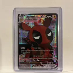 Deadpool Pikachu VCos Cute Kawaii Fan Art Card - Image 2
