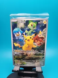 Pikachu 027 Sv: Scarlet & Violet Promo Cards Holo SEALED - Image 1