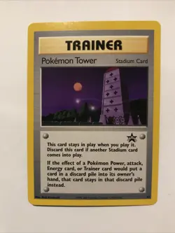 Pokemon Tower #42 Black Star Promo Trainer WOTC Pokemon Card NM - Image 1