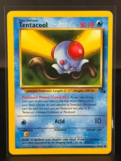 Tentacool - 56/62 - Fossil Set - Pokemon EXC BUY 2 CARDS GET 1 FREE!! - Image 1