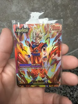 Son Goku FS01-01 Leader Foil Fusion World Dragon Ball Super Card Game | NM - Image 1