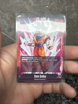 Son Goku FS01-01 Leader Foil Fusion World Dragon Ball Super Card Game | NM - Image 2