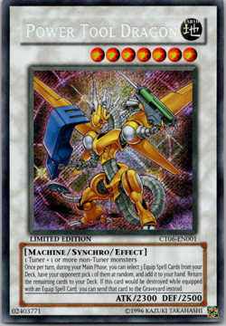 Power Tool Dragon - CT06-EN001- Limited Edition - Holo Card - Secret Rare NM/VLP - Image 1