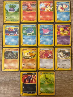 Pokemon Card TCG LOT of 14 Vintage E series 1st Ed. Non holo Japanese 2003 LP-NM - Image 1