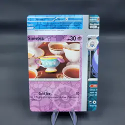 Pokemon TCG NFC Error Miscut Card Sinistea 097/197 Obsidian Flames Reverse Holo - Image 1