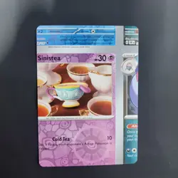 Pokemon TCG NFC Error Miscut Card Sinistea 097/197 Obsidian Flames Reverse Holo - Image 3