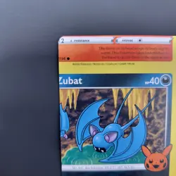 Pokemon NFC Error Miscut Card Zubat 103/195 Trick Or Trade BOOster 2023 - Image 4