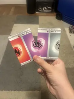 2023 Pokemon Psychic, Fire & Metal Energy NFC MISCUT Rare Trio Error Cards 🔥 - Image 1
