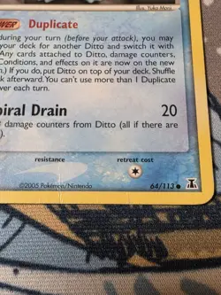 Pokemon Card - Ditto Squirtle Delta Species 64/113 Common - Image 2