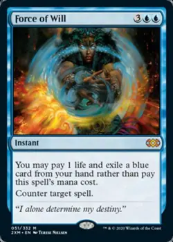 MTG English Force of Will NM Normal Double Masters - Image 1