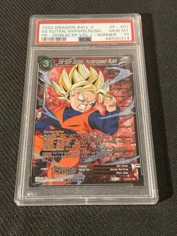Dragon Ball Super Card Game P-407 PR SS Son Goten, Hyperspeed Rush WINNER PSA 10 - Image 1