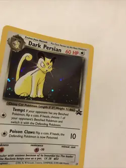 Dark Persian 17 Holo Black Star Promo WOTC Pokemon Card - Image 2