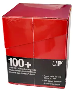 Ultra Pro Deck Box Eclipse 100+ Apple Red with Divider card case Pokemon mtg - Image 2