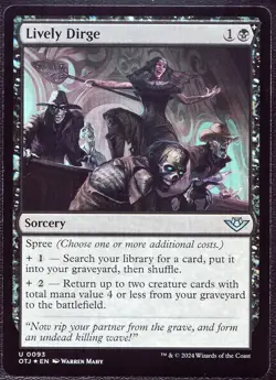 Lively Dirge - 93 Foil MTG OTJ - Image 1