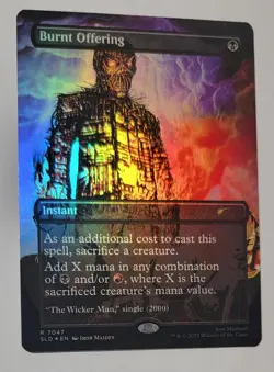 MTG Burnt Offering (Rainbow Foil) Secret Lair x Iron Maiden 7047 NM - Image 1