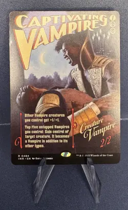 MTG Captivating Vampire Innistrad Remastered 484 Borderless Poster Art NM 2025 - Image 1