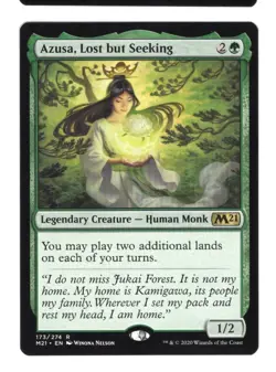 Azusa, Lost but Seeking (NM) #173 Core Set 2021 M21 Magic Gathering card MTG - Image 1