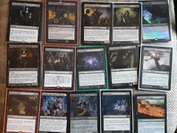 Magic the Gathering MtG lot 15x Mythic,Rare, and Foil Swamp cards - Image 1