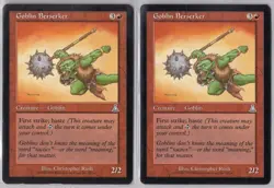2x Goblin Berserker - Urza's Destiny - Light Play - Image 1