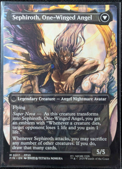 Sephiroth, Fabled SOLDIER NM (0317) (Borderless) Final Fantasy Nonfoil - Image 2