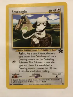Smeargle #32 Black Star Promo WOTC Pokemon Card - Image 1