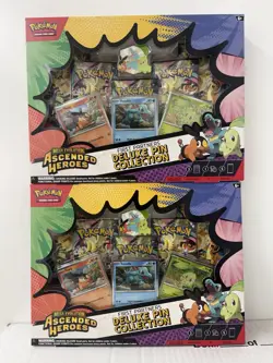 Pokemon Ascended Heroes First Partner Deluxe Pin Collection IN HAND SHIP NOW - Image 1