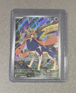 Zacian 100/094 NM Illustration Rare Me02 Phantasmal Flames Pokemon Card - Image 1