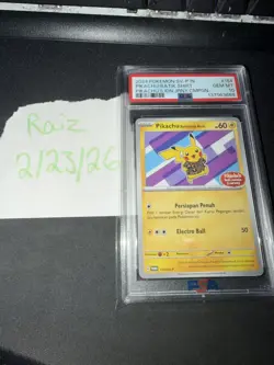 2024 POKEMON INDONESIAN SV-P PROMO #154 PIKACHU/BATIK SHIRT PSA10 - Image 1