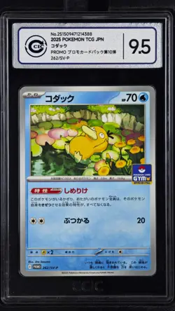 CCIC 9.5 Mint+ Pokemon Psyduck 262/SV-P Gym Promo Pokemon Card Japanese - Image 1